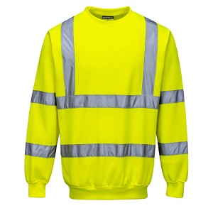 Portwest B303YER Hi-Vis Sweatshirt Hi Viz Green 