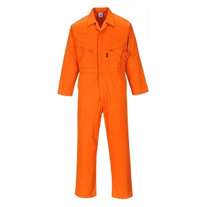 Portwest C813ORR Liverpool Zipper Coverall Orange 