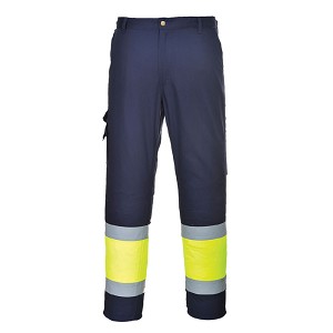 Portwest E049YNR Hi-Vis Two-Tone Pants Navy 