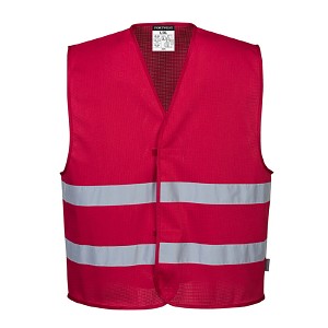 Portwest F374RER MeshAir Iona Vest Red 