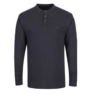 Portwest FR32NAR FR Antistatic Henley Navy 