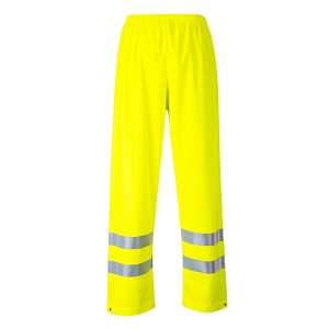 Portwest FR43YER Sealtex Flame FR Hi-Vis Pants Hi Viz Green 