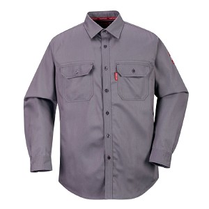Portwest FR89GRR Bizflame 88/12 FR Shirt Gray 