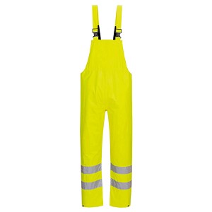 Portwest H449YER Hi-Vis Bib and Brace Hi Viz Green 
