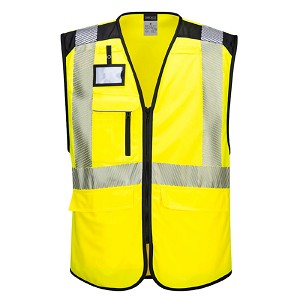Portwest PW309YBR PW3 Hi-Vis Executive Vest Hi Viz Green 