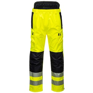 Portwest PW342YBR PW3 Hi-Vis Extreme Rain Pants Hi Viz Green 