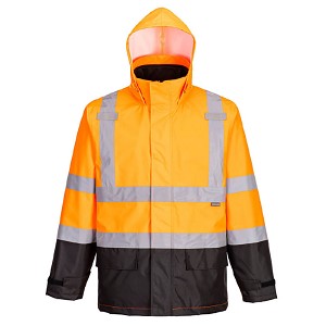 Portwest S362OBR Hi Vis 3-in-1 Contrast Jacket Hi Viz Orange-Black 