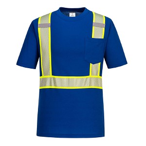 Portwest S396RBR Iona Plus Short Sleeve T-Shirt Blue 