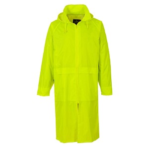 Portwest S438YER Classic Rain Coat Hi Viz Green 