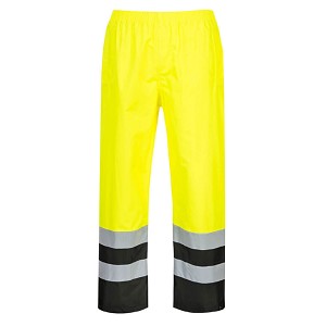 Portwest S486YBR Hi-Vis Two Tone Traffic Pants Hi Viz Green 