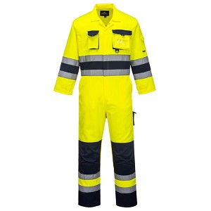 Portwest TX55YNR Nantes Hi-Vis Coverall Hi Viz Green 