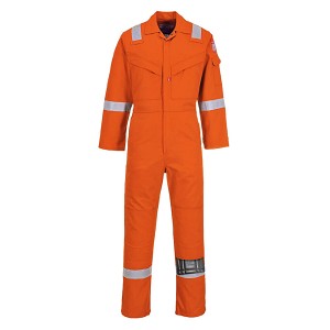 Portwest UFR21ORR Super Light Weight FR Antistatic Coverall Orange 