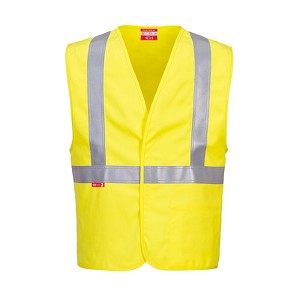 Portwest UFR23YER NFPA 2112 Woven Vest Hi Viz Green 