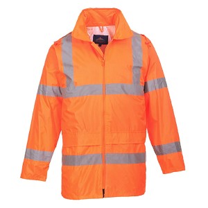 Portwest UH440ORR Hi-Vis Rain Jacket Hi Viz Orange 