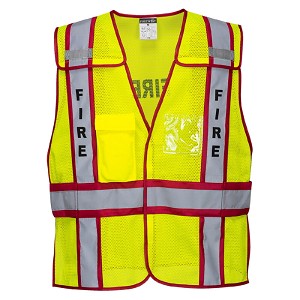 Portwest US387YRE Public Safety Vest Hi Viz Green 