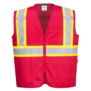 Portwest US391RER Iona Plus Mesh Vest Red 