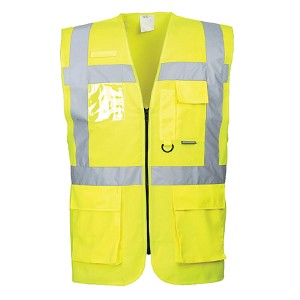 Portwest US476YER Berlin Executive Vest Hi Viz Green 