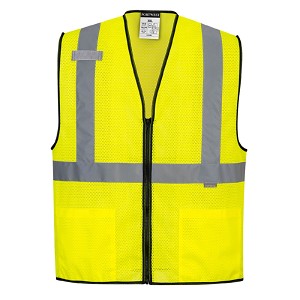 Portwest US580YER Alabama Mesh Vest Hi Viz Green 