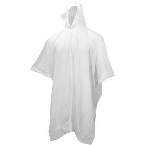 Neese 1005P 40" Economy Rain Poncho with Attached Hood Clear Universal Size MAIN 