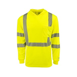 Radians ST61-3PGS Green Class 3 Hooded Mesh Long Sleeve Safety Shirt MAIN 