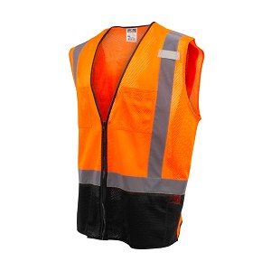 SV54B Color-Blocked Vest - Hi-Vis Orange 