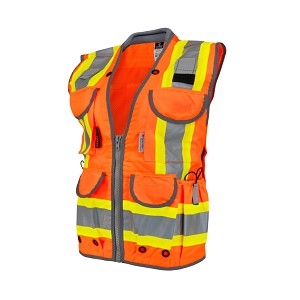 SV55W Class 2 Women’s Heavy Duty Engineer Vest - Orange 