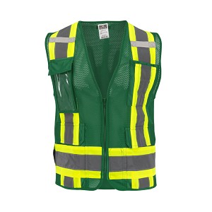SV6P-1 Type O Class 1 Mesh Surveyor Vest - Hunter Green 