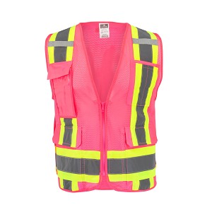 SV6P-1 Type O Class 1 Mesh Surveyor Vest - Pink 