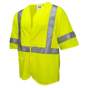 Radians SV97-M3VGMFR-M SV97-M3VGMFR Premium Modacrylic FR Class 3 Mesh Safety Vest - Green - Size M 