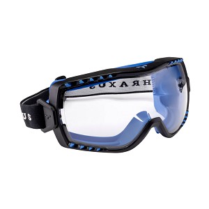 TXEG1 Thraxus™ IQuity Goggle  - Black/Blue Frame - Clear Anti-Fog Lens 