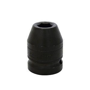 URREA 1" Drive Black Standard Impact Socket, 6 Point 3/4" 