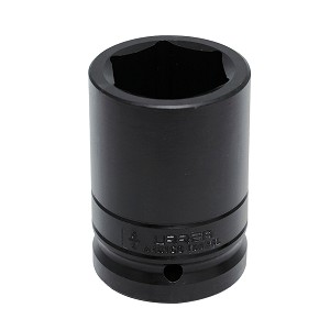 URREA 1" Drive Black Deep Impact Socket, 6 Point 1-5/8" 