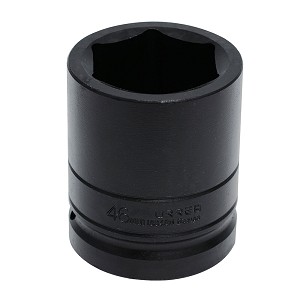 URREA 1" Drive Black Standard Impact Socket, 6 Point 46 mm. MAIN 