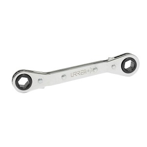 Urrea Chrome Offset Ratcheting Box End Wrench, 9 x 10 mm 