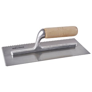 Surtek Triangular teeth trowel with 10 rivets 11-5" 