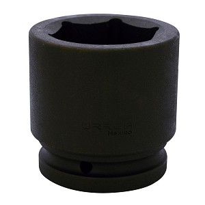 URREA 1 1/2" Drive Black Standard Impact Socket, 6 Point 2-5/8" 