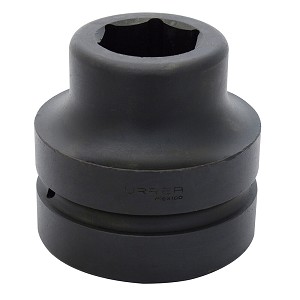 URREA 2 1/2" Drive Black Standard Impact Socket, 6 Point 2-1/4" 
