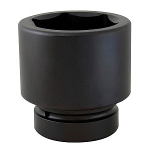 URREA 2 1/2" Drive Black Standard Impact Socket, 6 Point 4-1/2" 