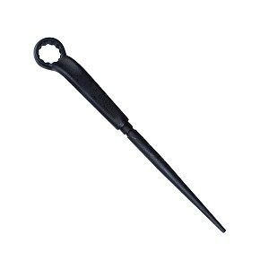 Urrea Black Industrial High Leverage Offset Box End Wrench, With Tapered Spud End 27 mm 
