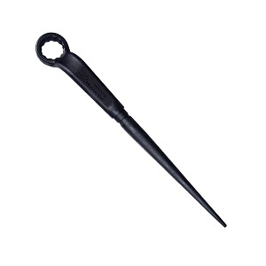 Urrea Black Industrial High Leverage Offset Box End Wrench, With Tapered Spud End 32 mm 