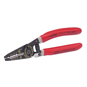 URREA High Leverage Ergonomic Wire Strier With Lock 7-1/4" Long 