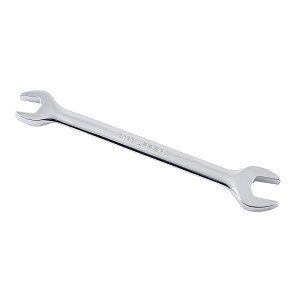 Urrea Chrome Open End Wrench, 7/16" x 1/2" 