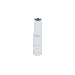 URREA 1/4" Drive Chrome Deep Socket, 6 Point 9/32" 