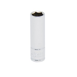 URREA 1/4" Drive Chrome Deep Socket, 6 Point 11 mm 