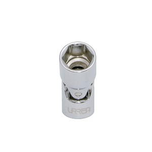 URREA 1/4" Drive Chrome Flex Socket, 6 Point 6 mm 
