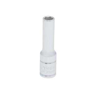 URREA 3/8" Drive Chrome Deep Socket, 6 Point 3/8" 