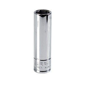URREA 3/8" Drive Chrome Deep Socket, 6 Point 1/2" 