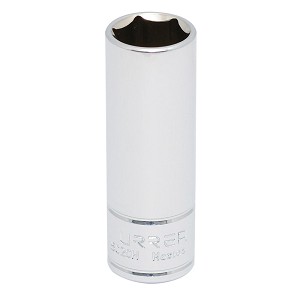 URREA 3/8" Drive Chrome Deep Socket, 6 Point 5/8" 