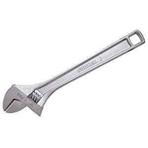 Surtek Chrome Adjustable Wrench, 8 Long 