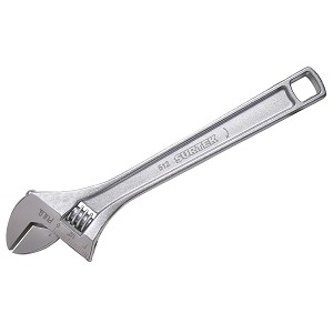 Surtek Chrome Adjustable Wrench, 12 Long 